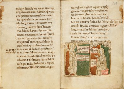 The Annunciation in De Virginitate Beatae Mariae de San Ildefonso by Unbekannt Unbekannt